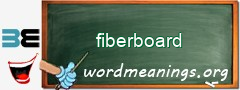 WordMeaning blackboard for fiberboard